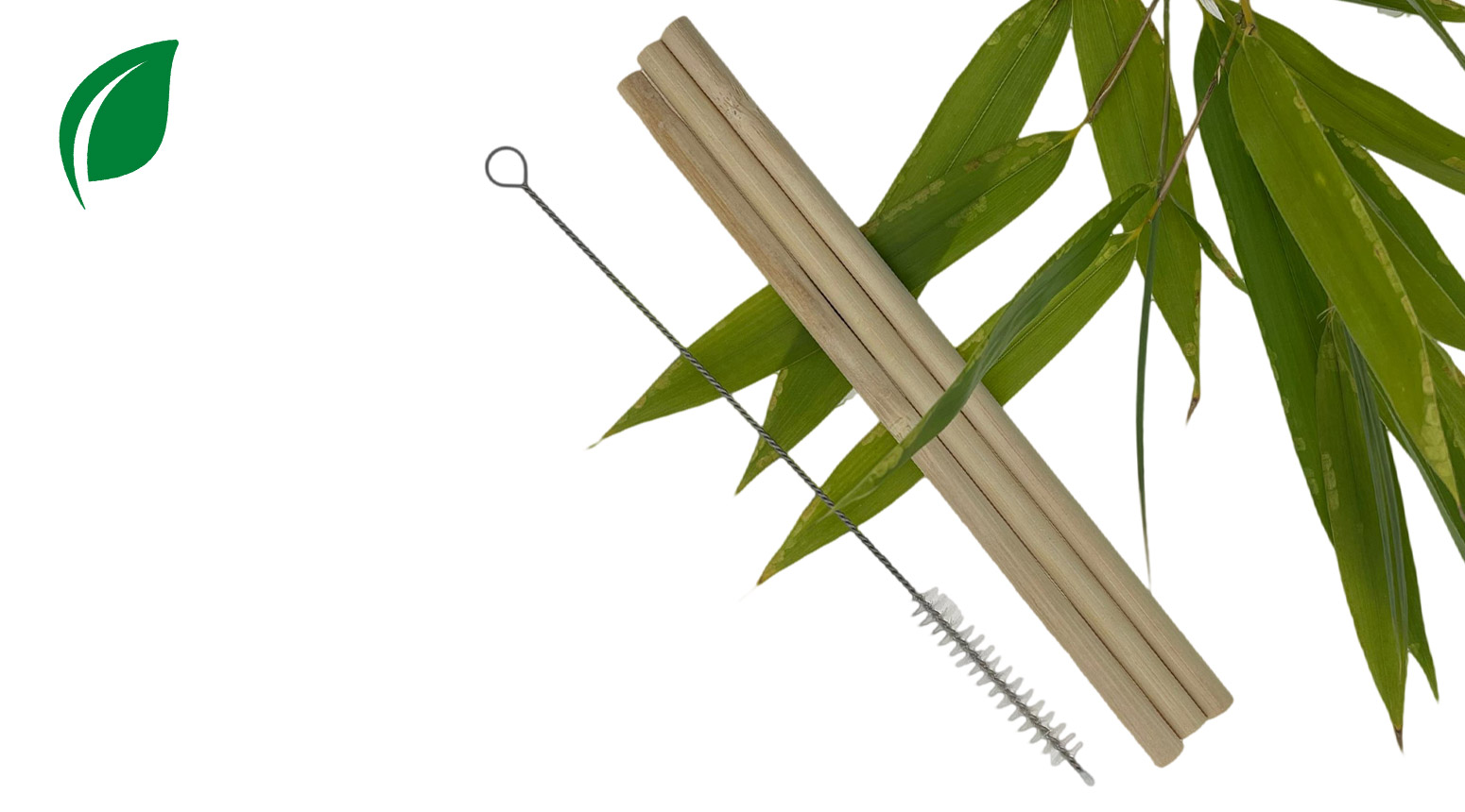 Trinkhalm ÖKO-LINE, Ø 8 x 200 mm, Bambus, braun