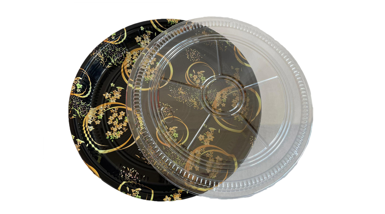 Sushibox "Print", Ø 376 x 48 mm, PS