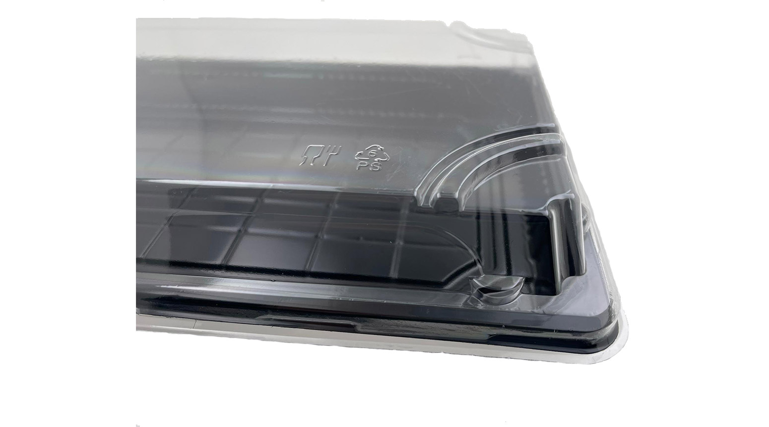 Sushibox, 240 x 150 x 20 mm, PS, schwarz