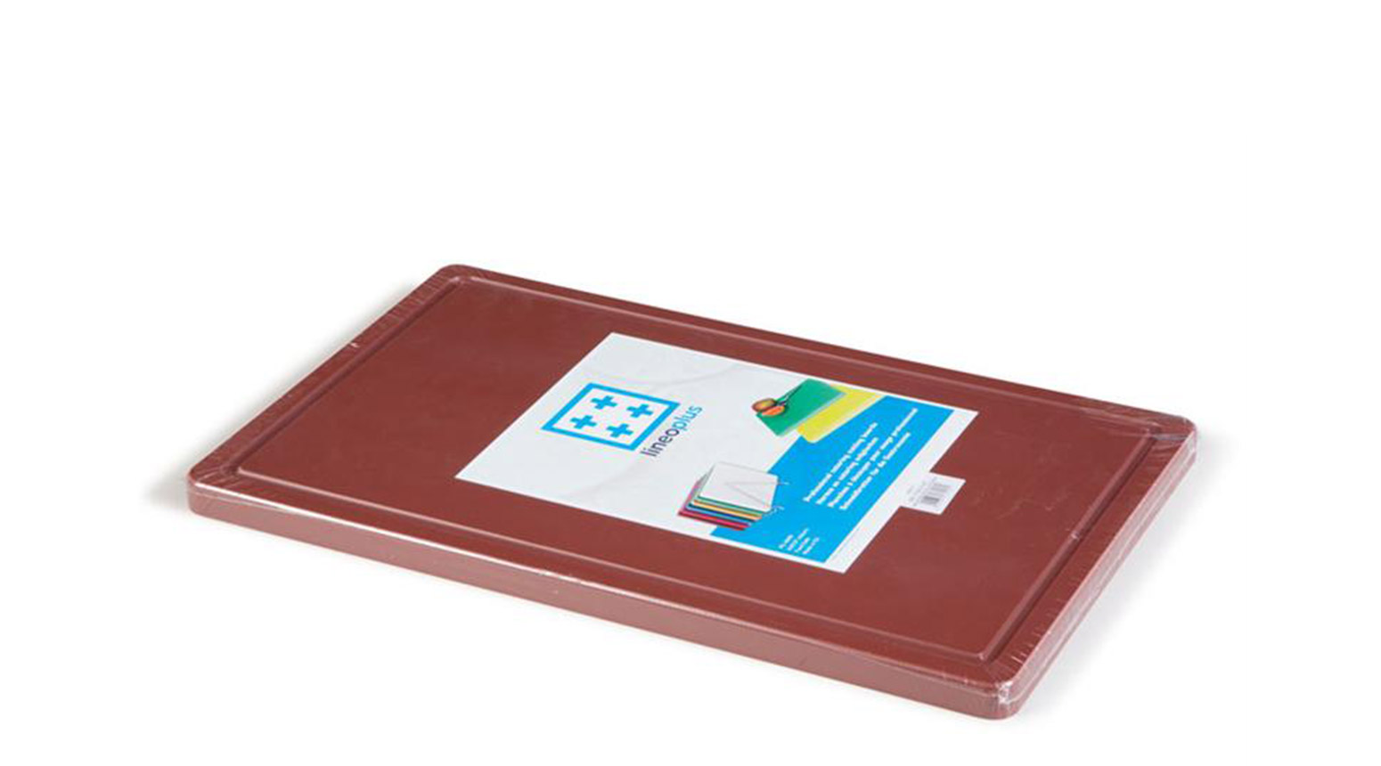 Schneidbrett, 500 x 300 x 20 mm, mit Saftrinne, braun