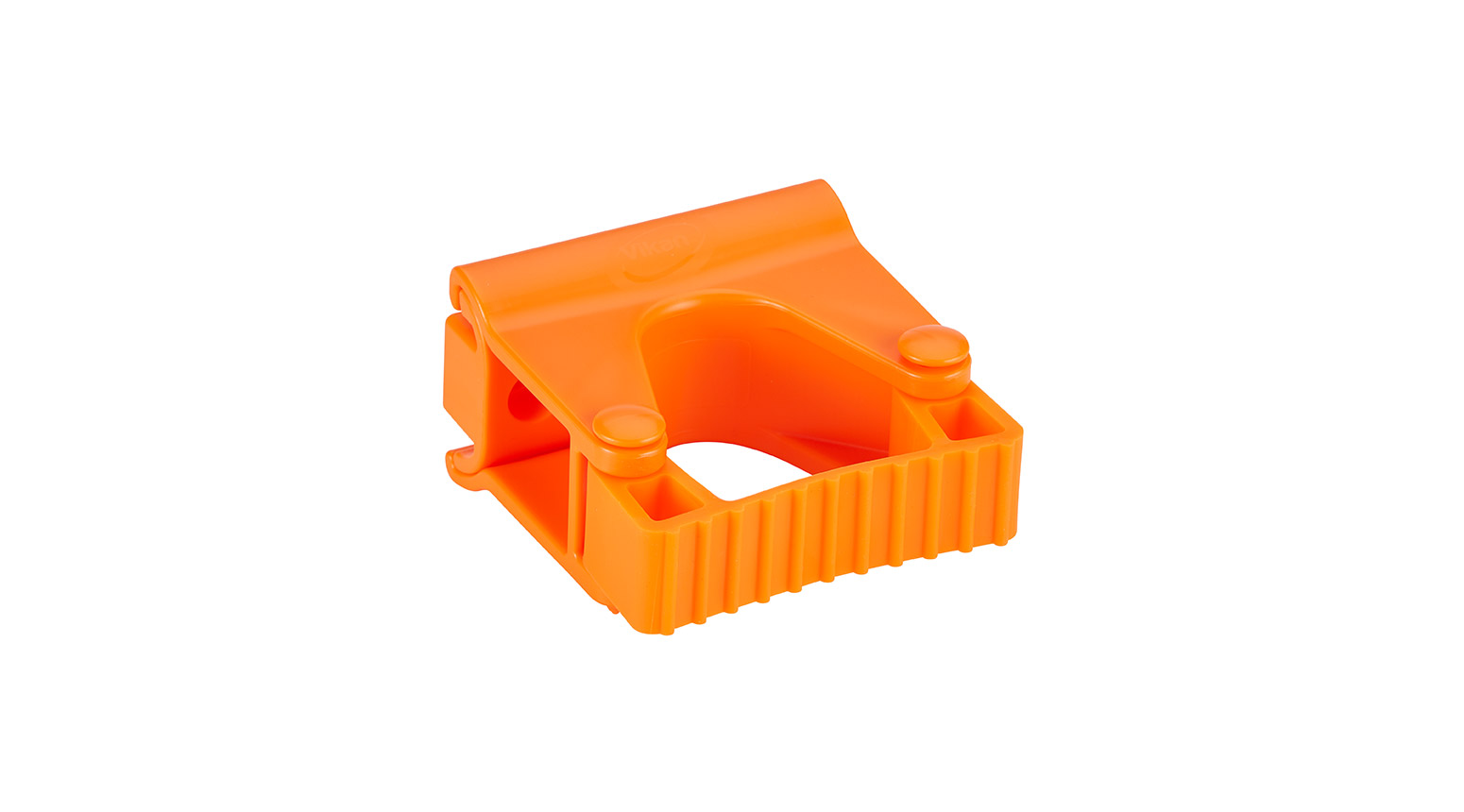 VIKAN Hygienische Wandhalterung, Gummi-Clip-Modul, 82 mm, orange