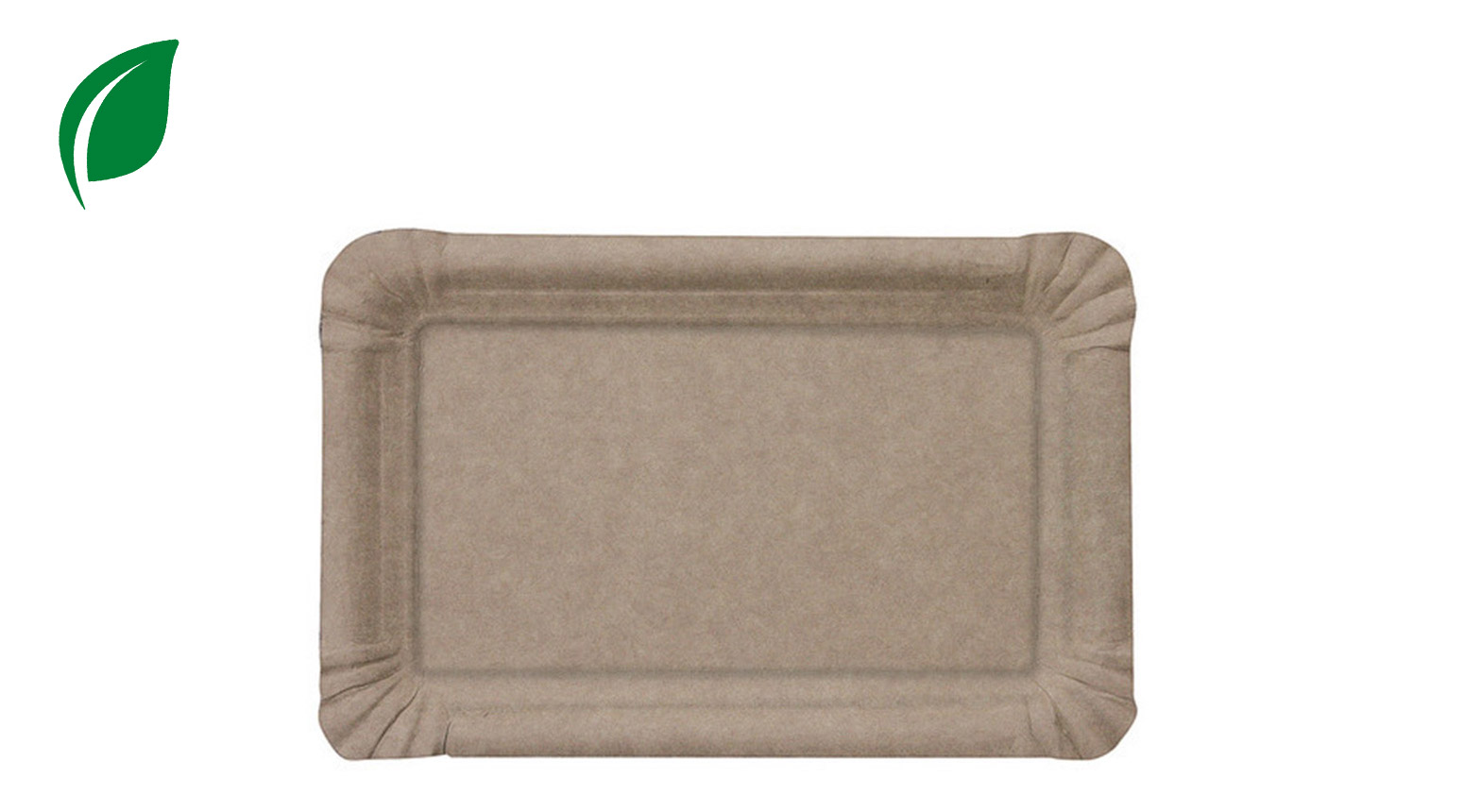 Kartonteller ÖKO-LINE, 160 x 100 mm, braun