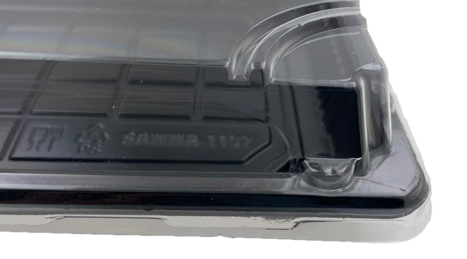 Sushibox, 220 x 135 x 20 mm, PS, schwarz