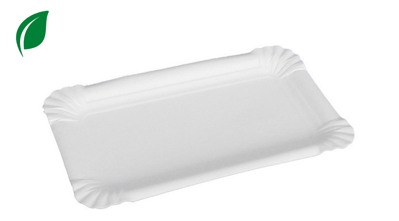 Kartonteller ÖKO-LINE, 200 x 130 mm, weiss