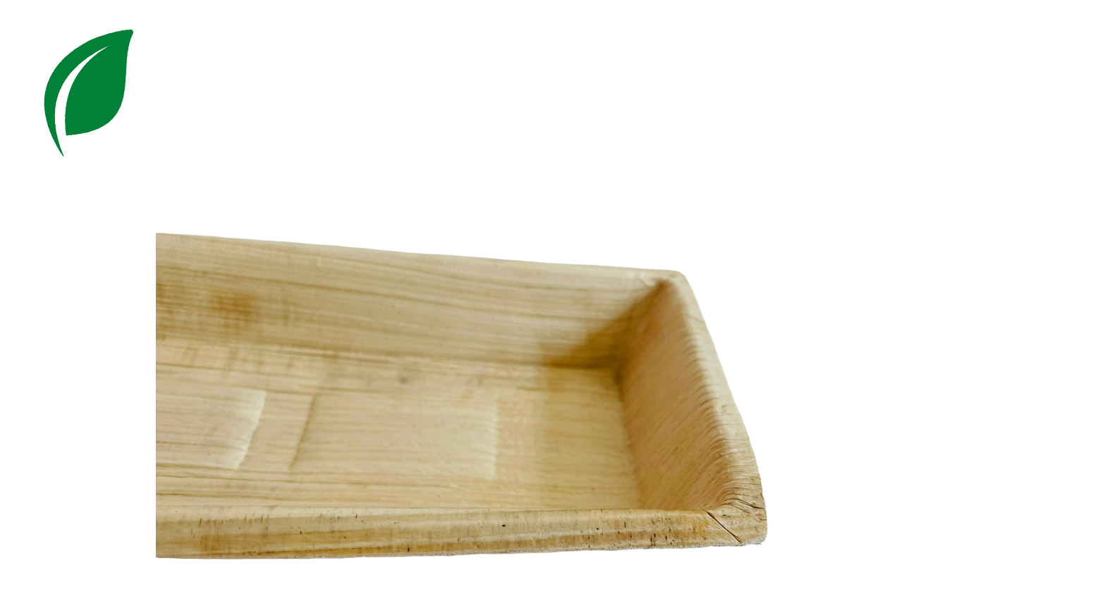 Palmblatt Schale lang 410 x 85 mm, H: 25 mm