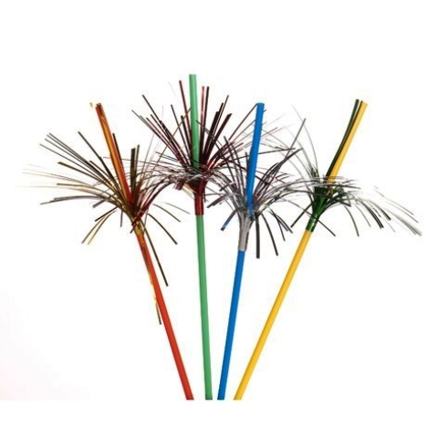 Trinkhalm Cocktail "Palme", PP, farbig assortiert
