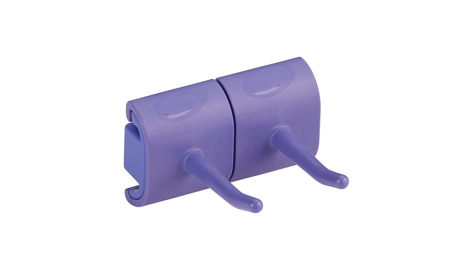 Hygienische Wandhalterung für 2 Produkte, 82 mm, lila
