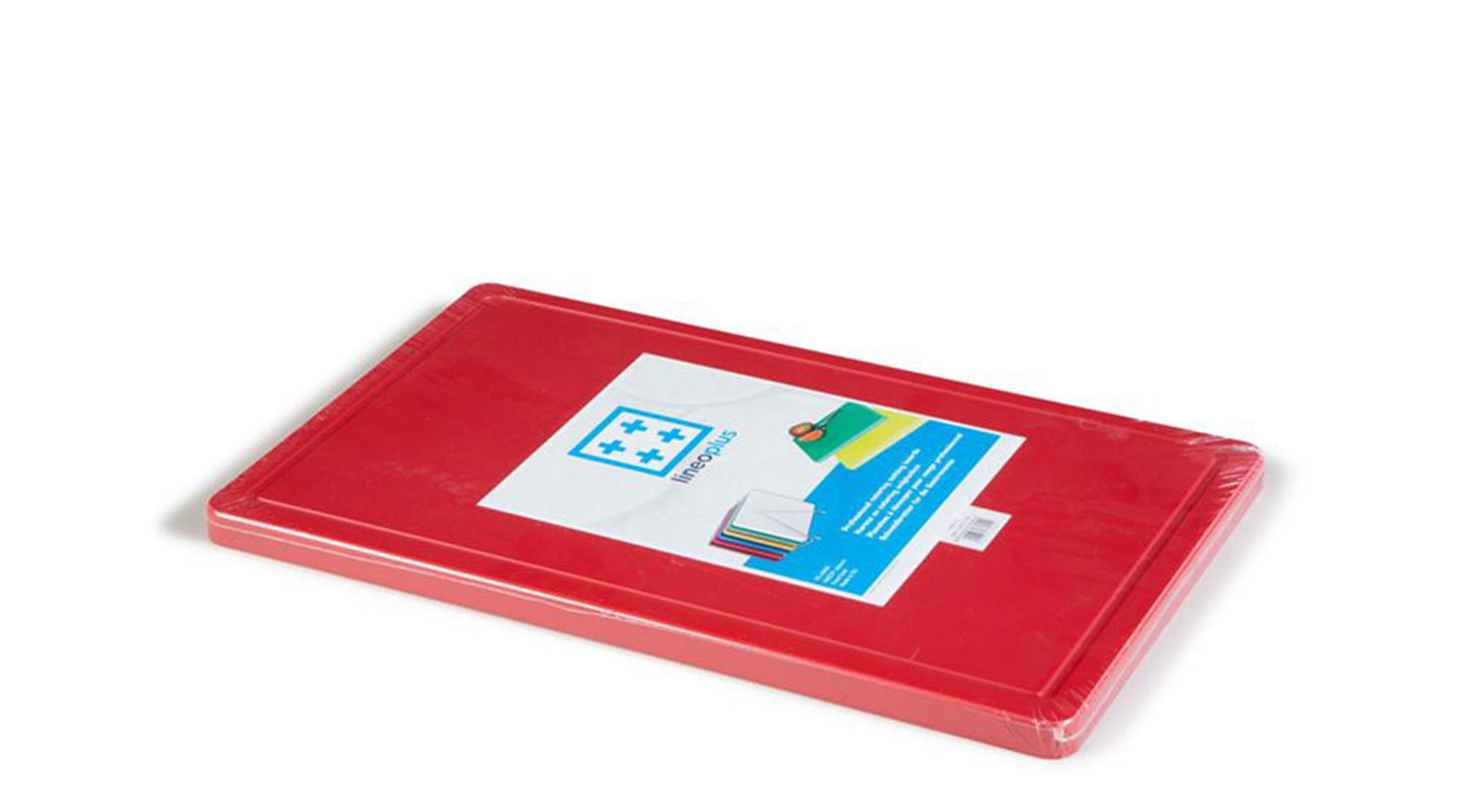 Schneidbrett, 500 x 300 x 20 mm, mit Saftrinne, rot