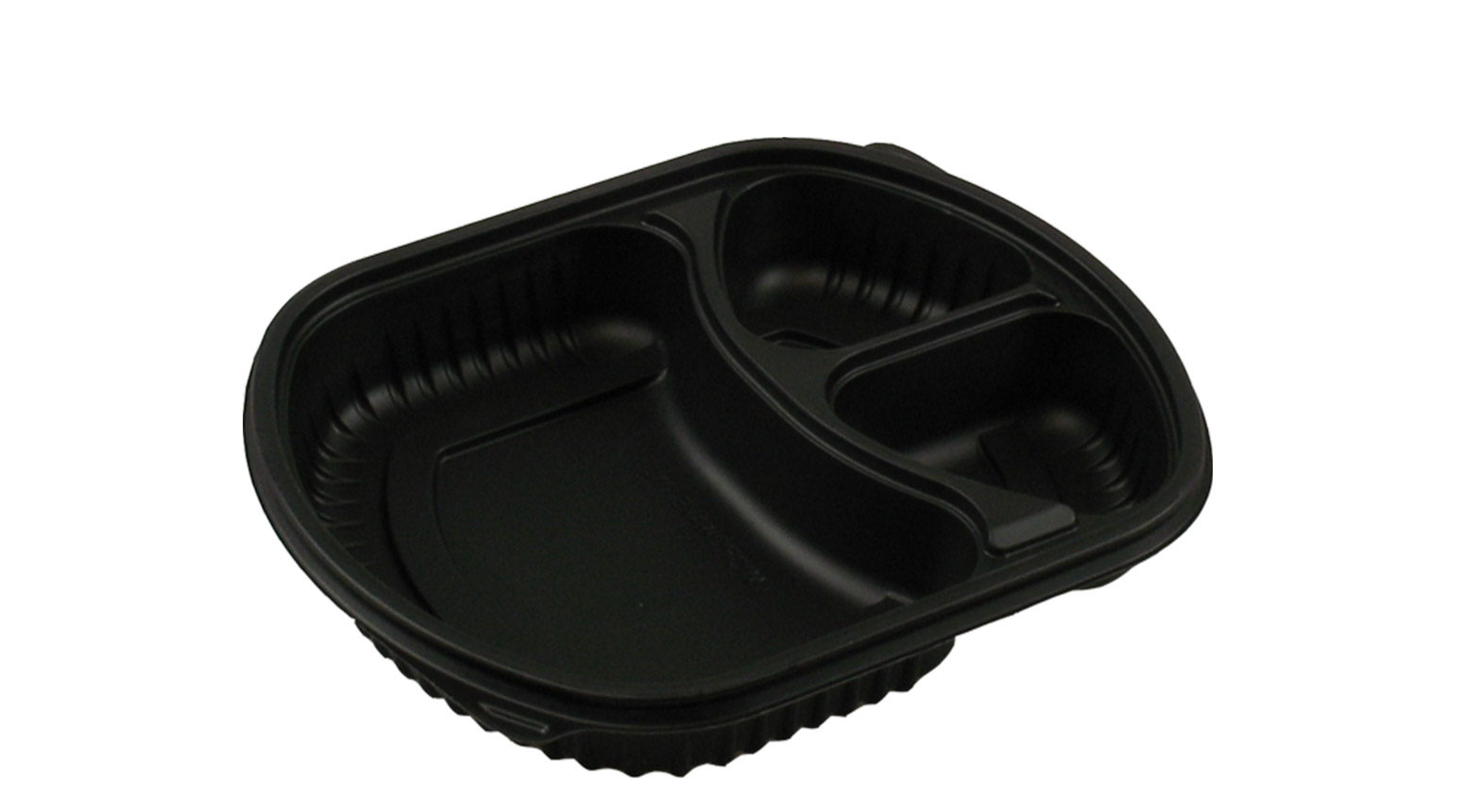 Menüschale Swiss 3-teilig schwarz