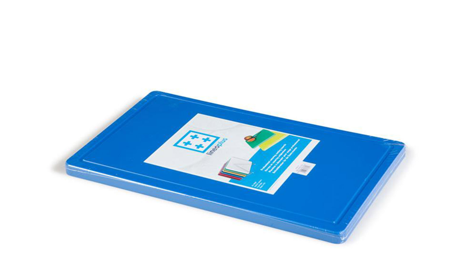 Schneidbrett 500 x 300 x 20 mm, mit Saftrinne, blau