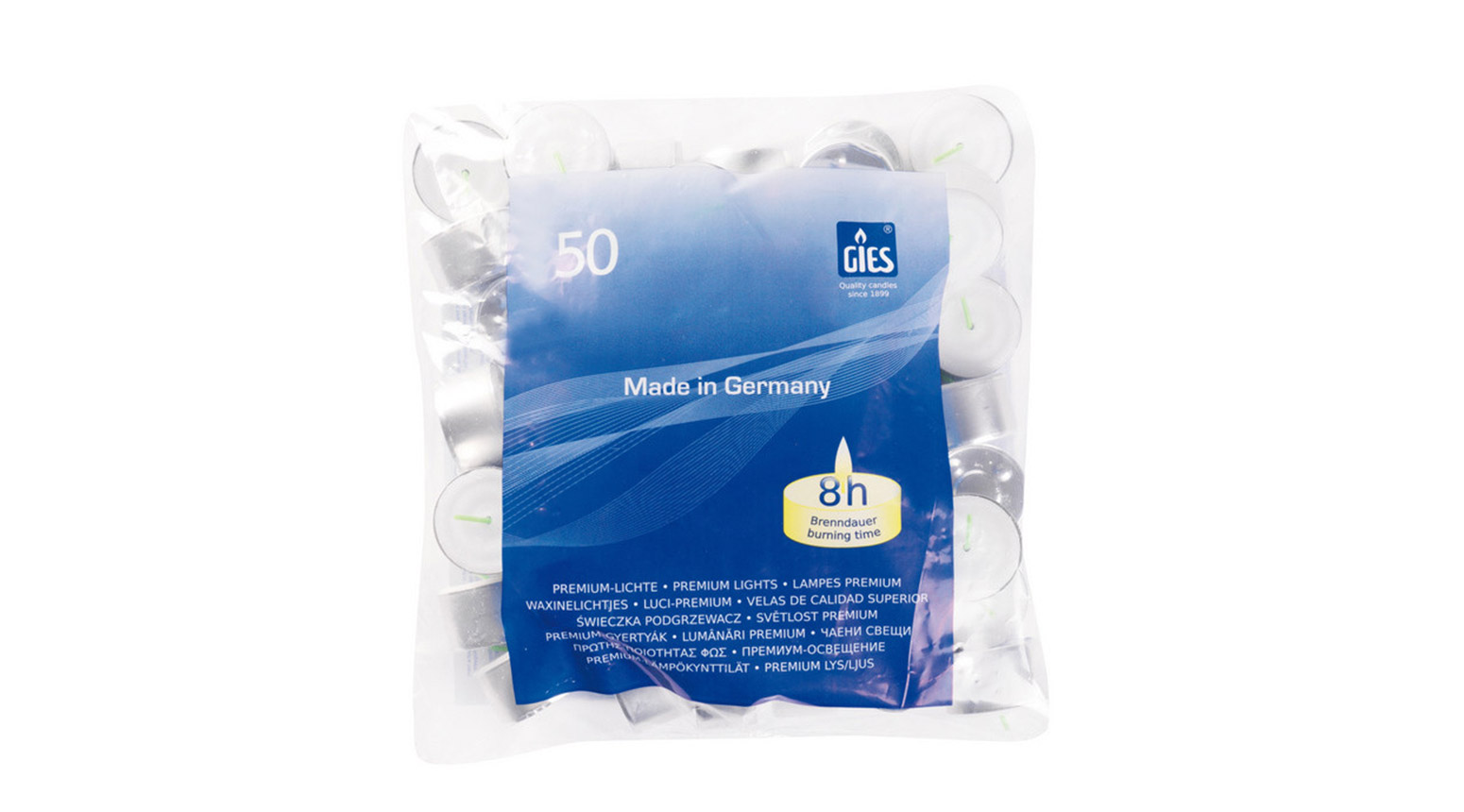 Teelichter 8 Stunden, weiss