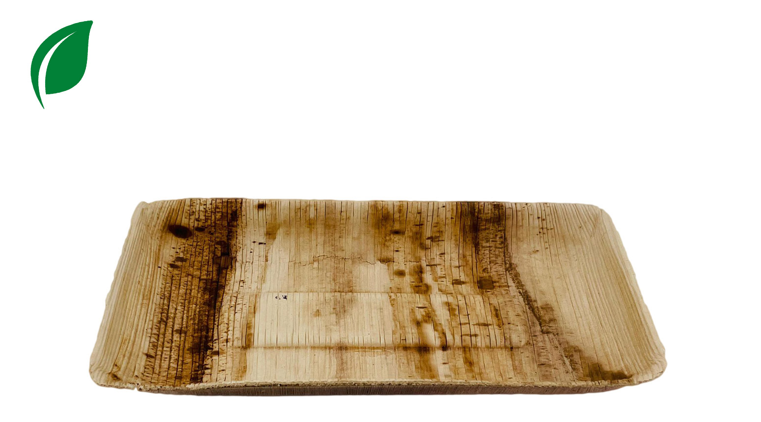 Palmblatt Teller, rechteckig, 190 x 90 x 20 mm
