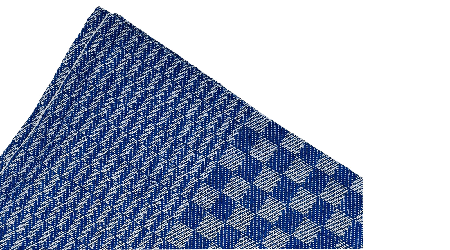 Gruben-Handtuch blau-weiss kariert 45 x 90 cm