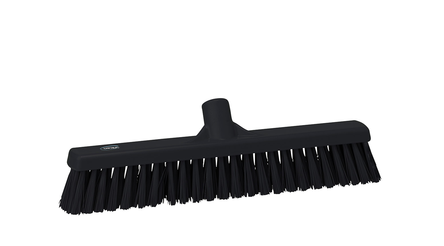VIKAN Besen, weich, 410 mm, Borstenlänge 58 mm, schwarz