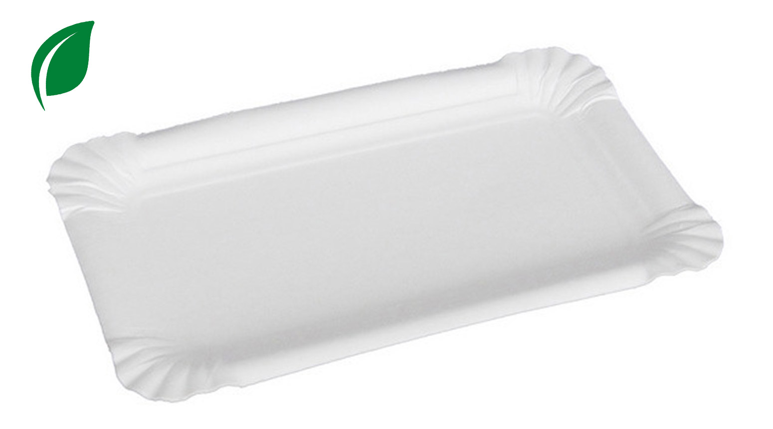 Kartonteller ÖKO-LINE, 230 x 170 mm, weiss