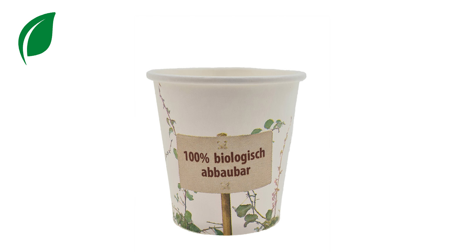 Kartonbecher ÖKO-LINE, 100 ml, Ø 62 mm