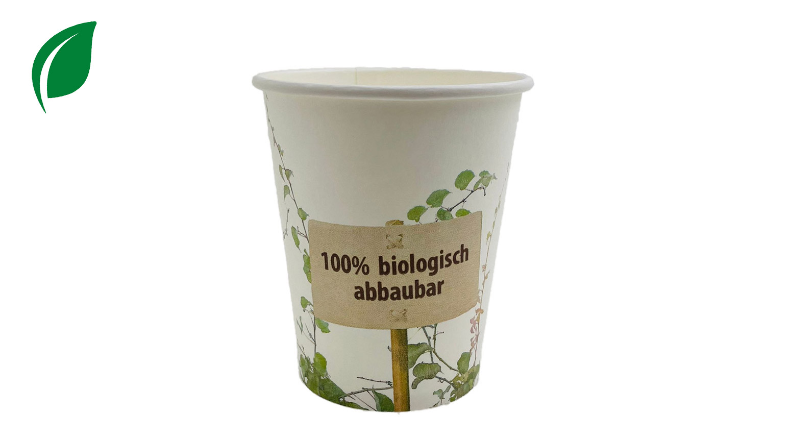 Kartonbecher ÖKO-LINE, 200 ml, Ø 80 mm