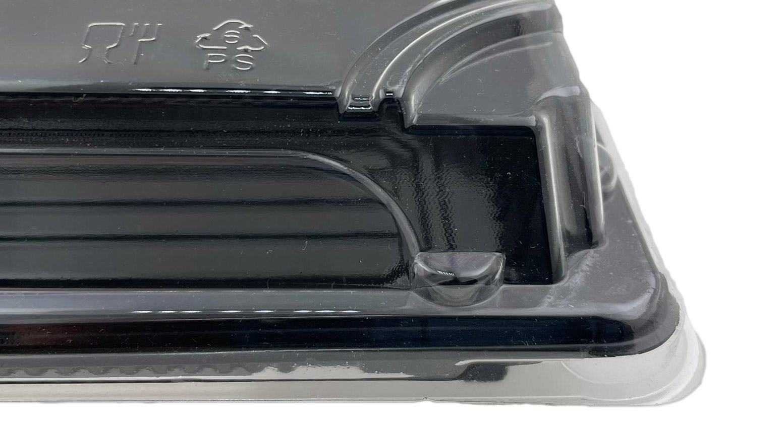 Sushibox, 220 x 90 x 20 mm, PS, schwarz