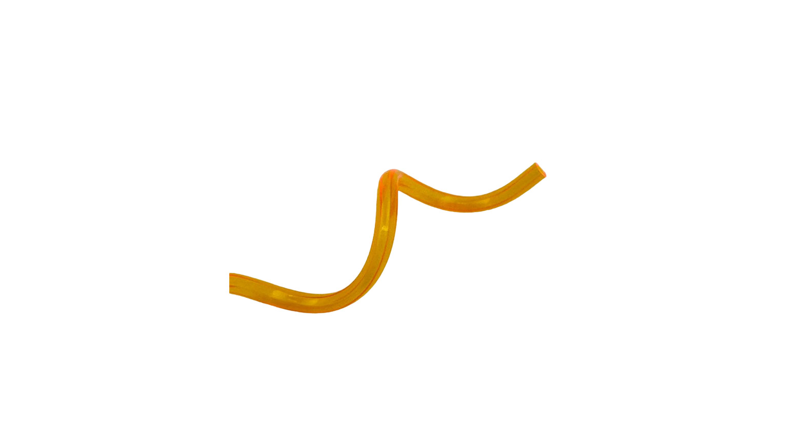 Trinkhalm "Wave" Ø 5 x 250 mm, PET, orange