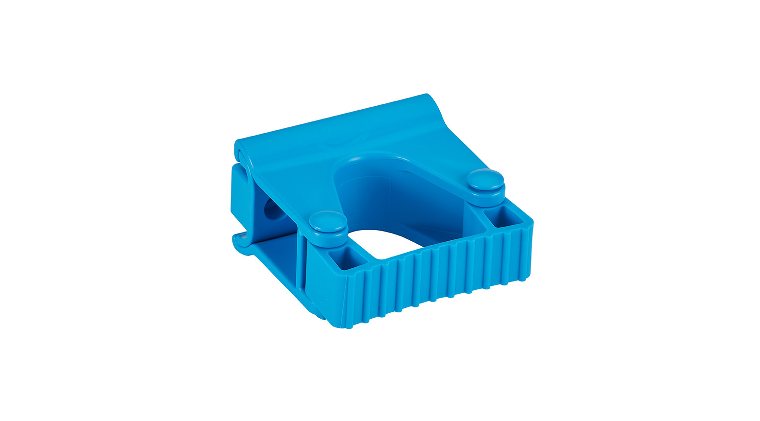 VIKAN Hygienische Wandhalterung, Gummi-Clip-Modul, 82 mm, blau