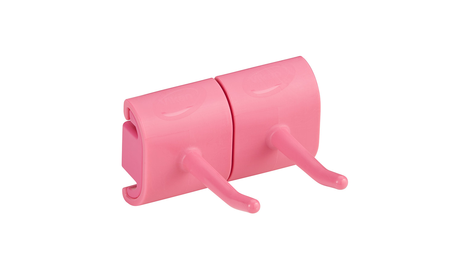 Hygienische Wandhalterung für 2 Produkte, 82 mm,  pink