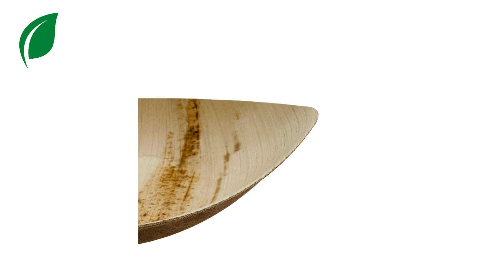 Palmblatt Schale Boot 220 x 135 mm, H: 40 mm