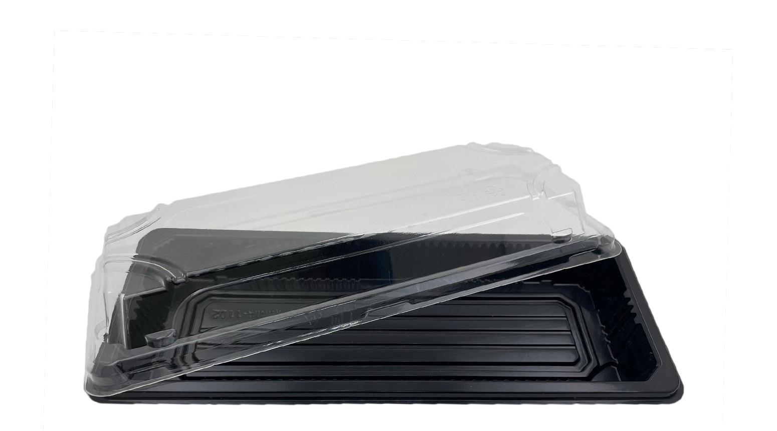 Sushibox, 220 x 90 x 20 mm, PS, schwarz