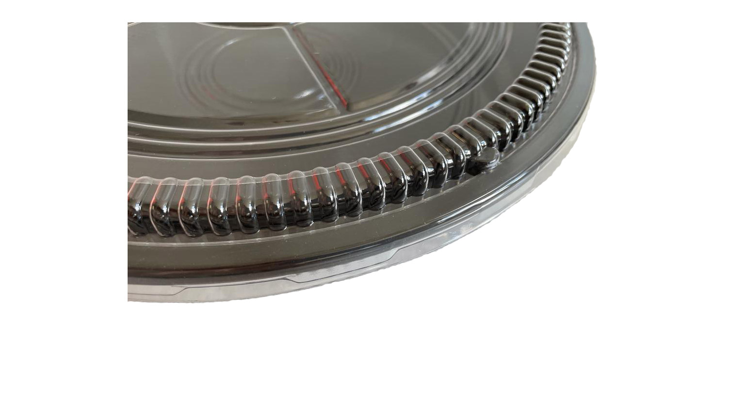 Sushibox, Ø 321 x 48 mm, PS, schwarz