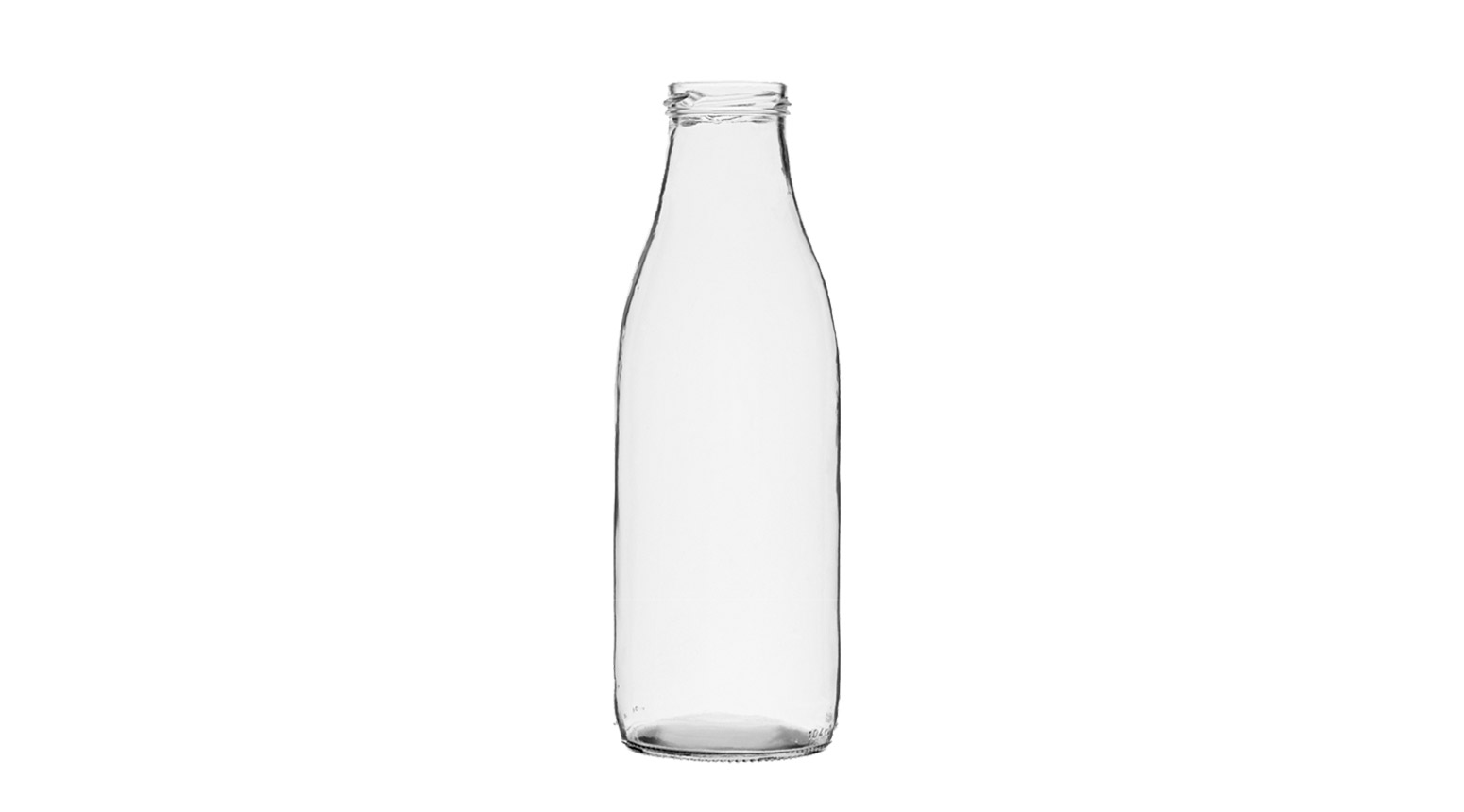 Weithalsflasche aus Glas, 1'000 ml, TO-48