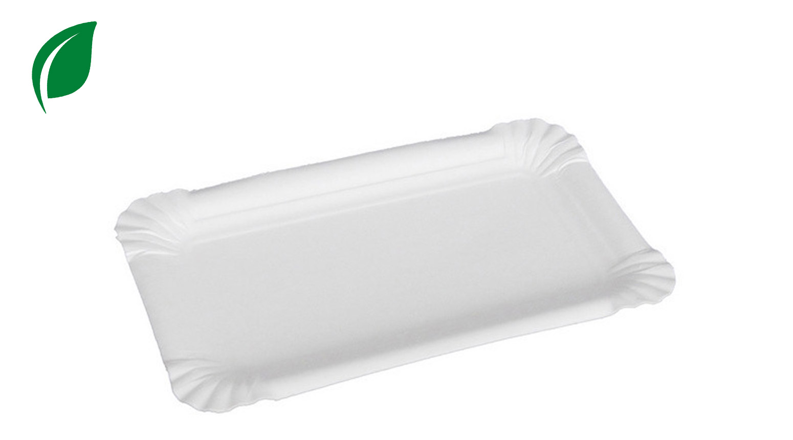 Kartonteller ÖKO-LINE, 160 x 100 mm, weiss