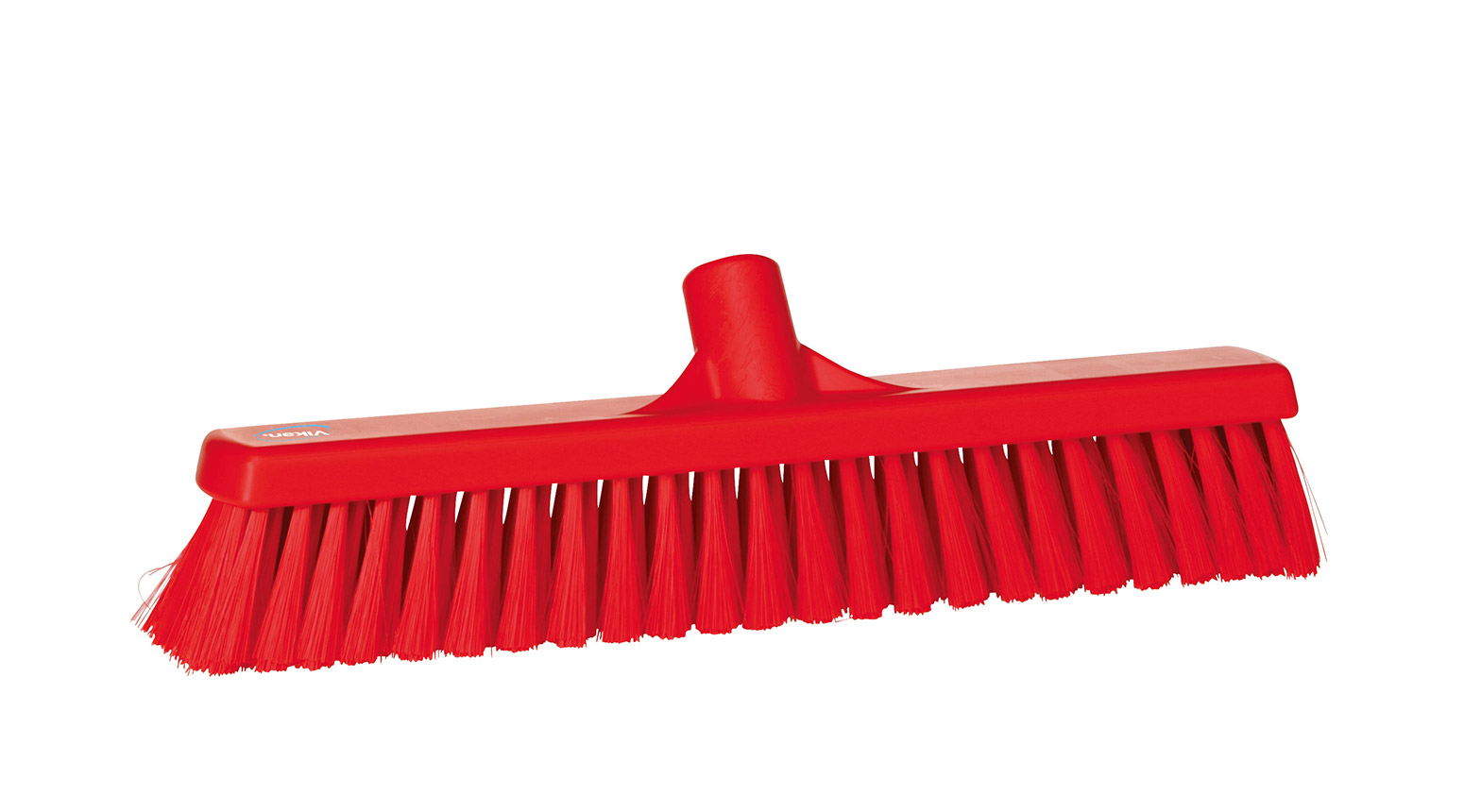 VIKAN Besen, weich, 410 mm, Borstenlänge 58 mm, rot