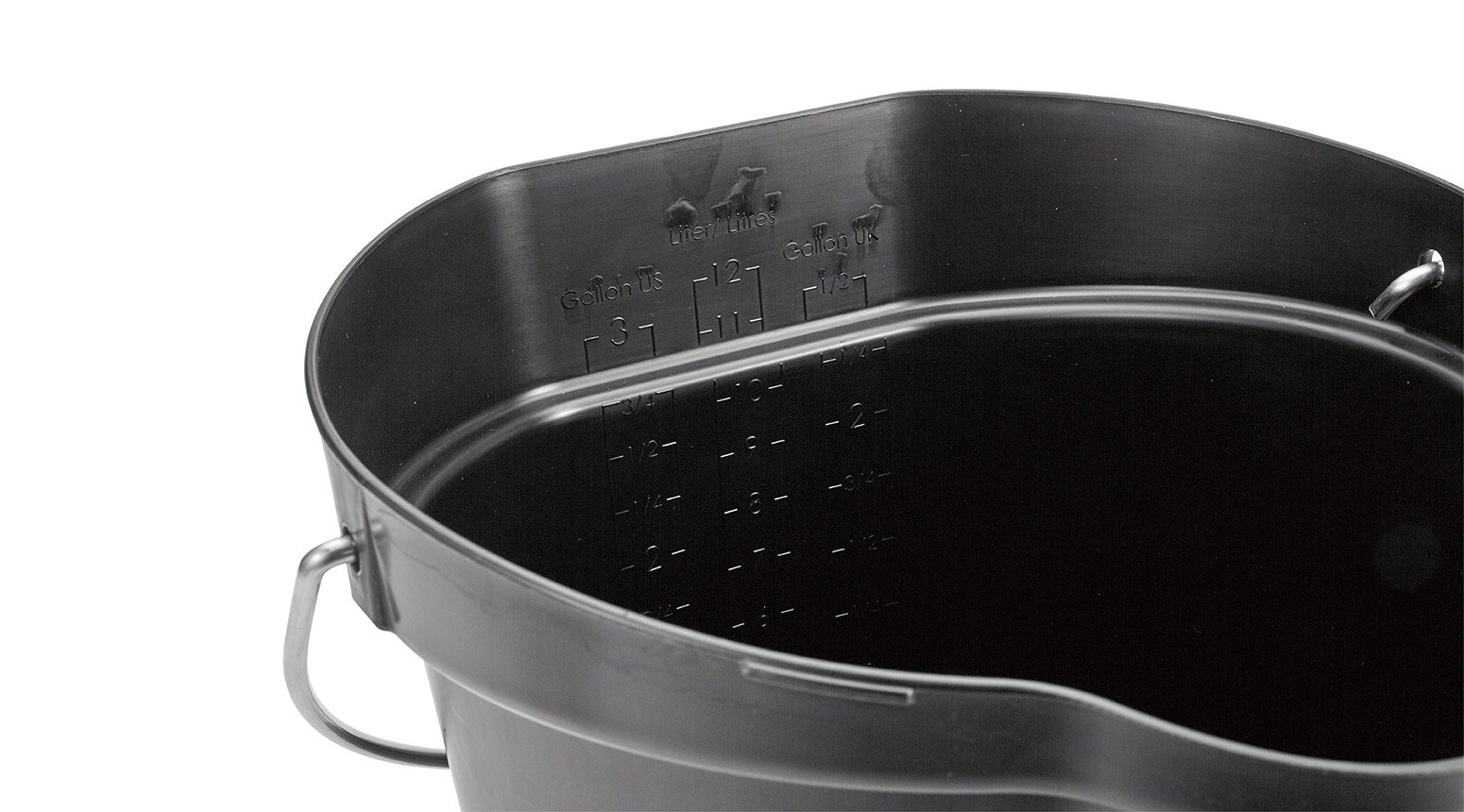 VIKAN Eimer, 12 Liter, schwarz