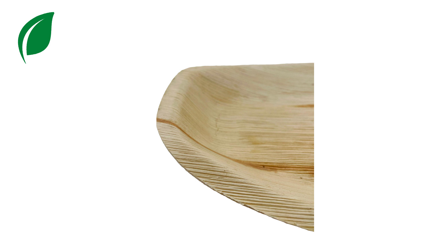 Palmblatt Platte oval 340 x 230 x 25 mm