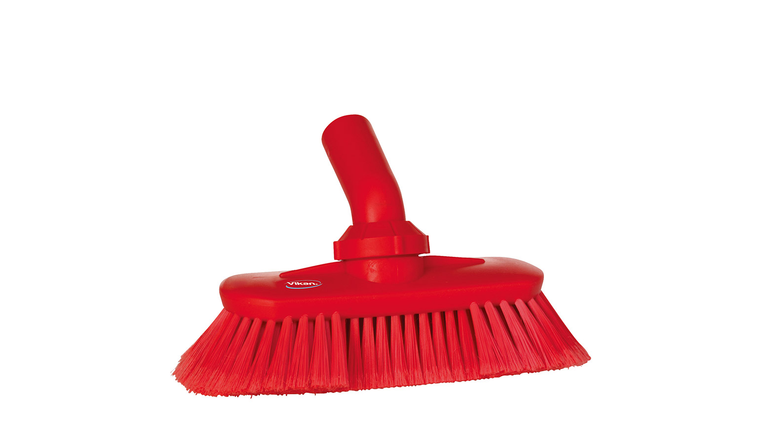 VIKAN Waschbürste mit Drehgelenk & Wasserdurchlauf, weich/gesplisst, 240 mm, rot