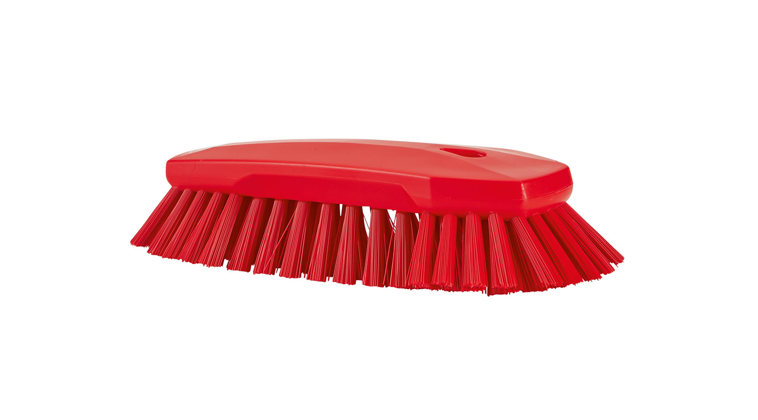 VIKAN Waschbürste XL, hart, 240 mm, Borstenlänge 33 mm, rot