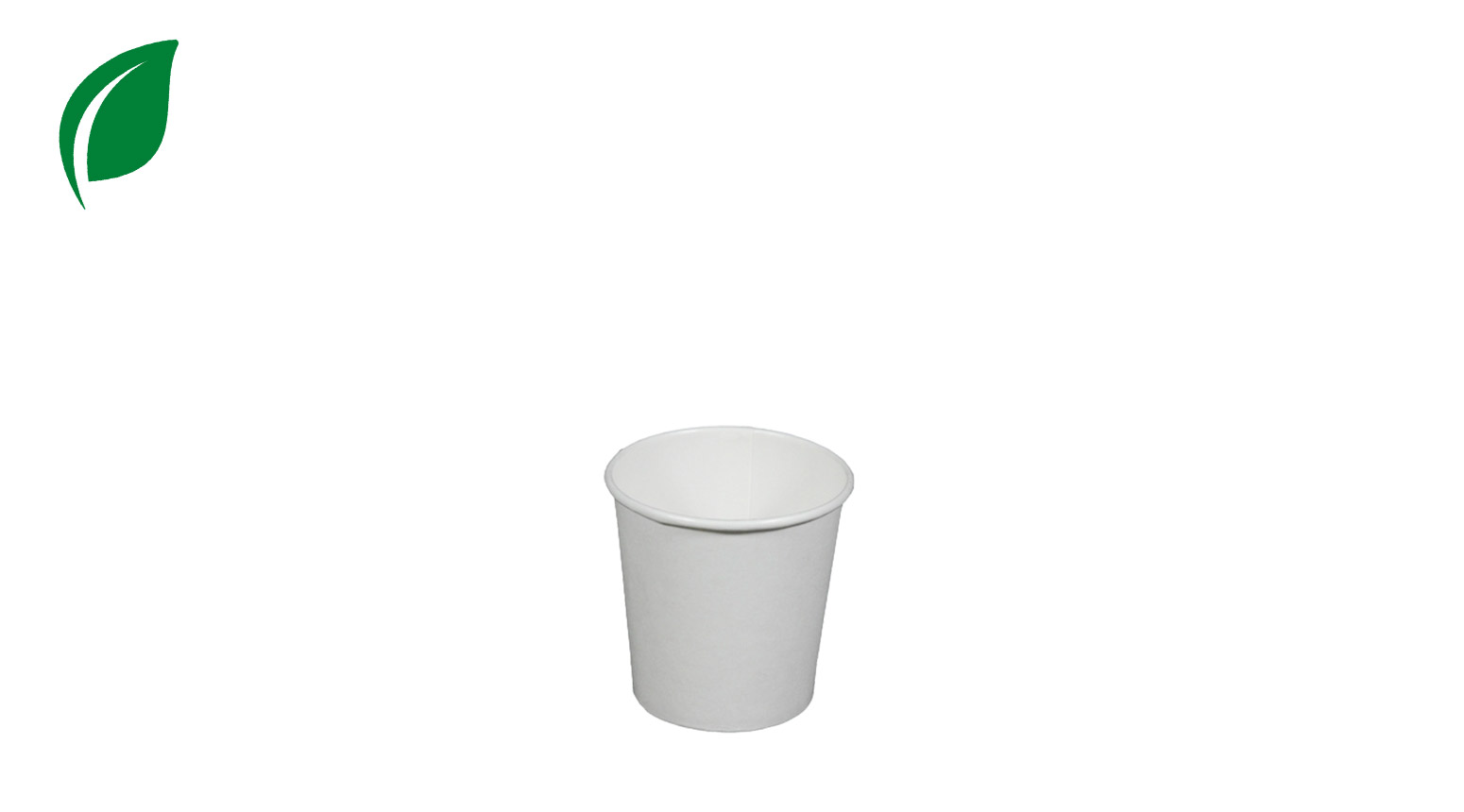 Kartonbecher "Hotcup" 100 ml, Ø 62 mm, Karton+PLA, weiss