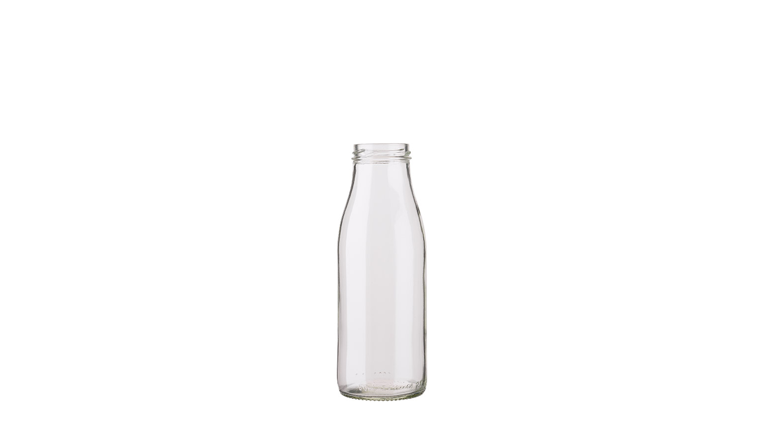Weithalsflasche aus Glas, 250 ml, TO-48