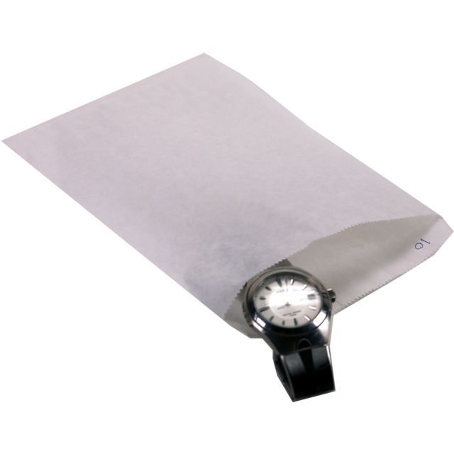 Geschenkpapierbeutel, papier, weiss, 17 x 25 cm