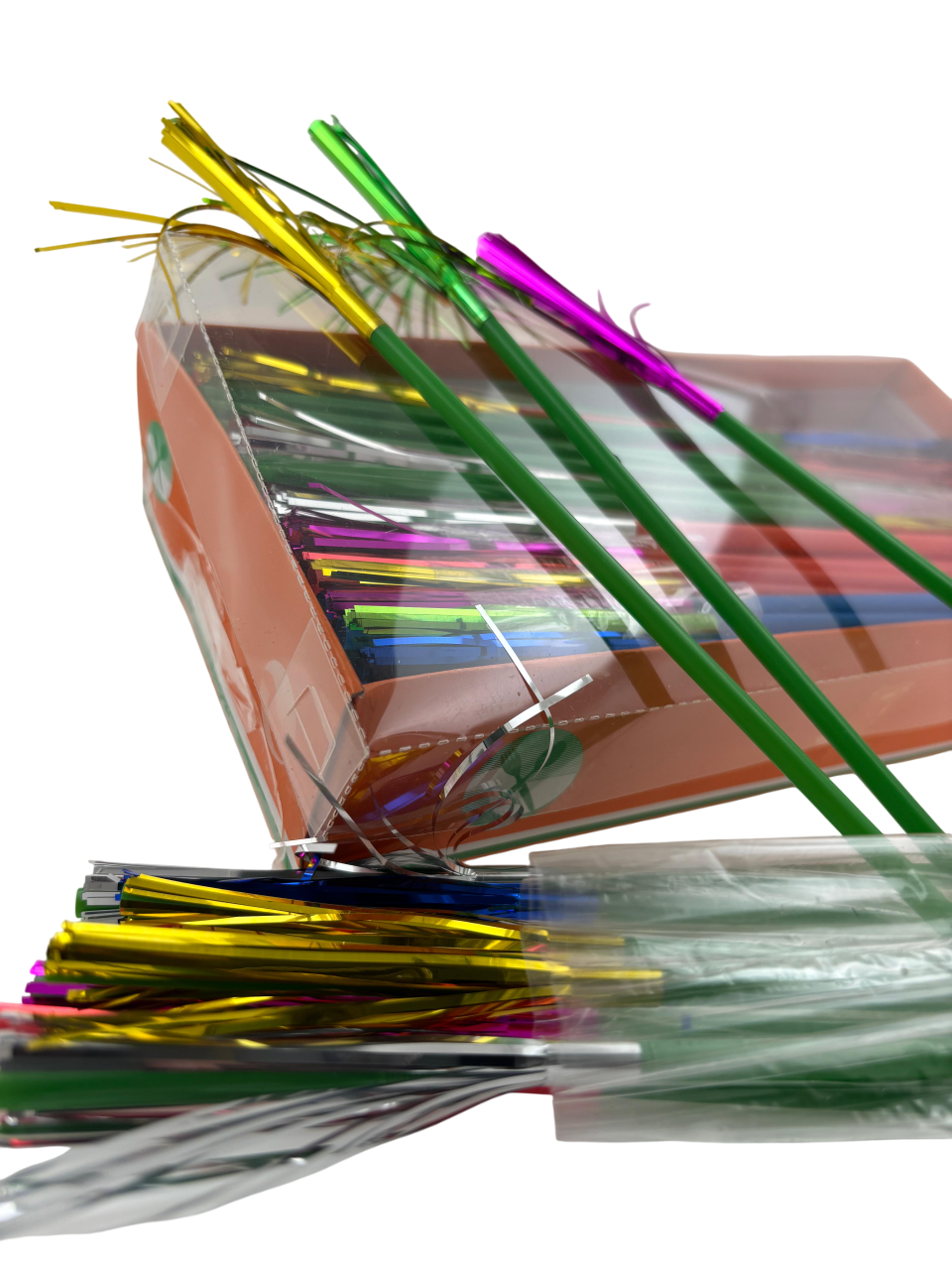 Trinkhalm biegbar "Palme" assortiert, Ø 5 x 240 mm