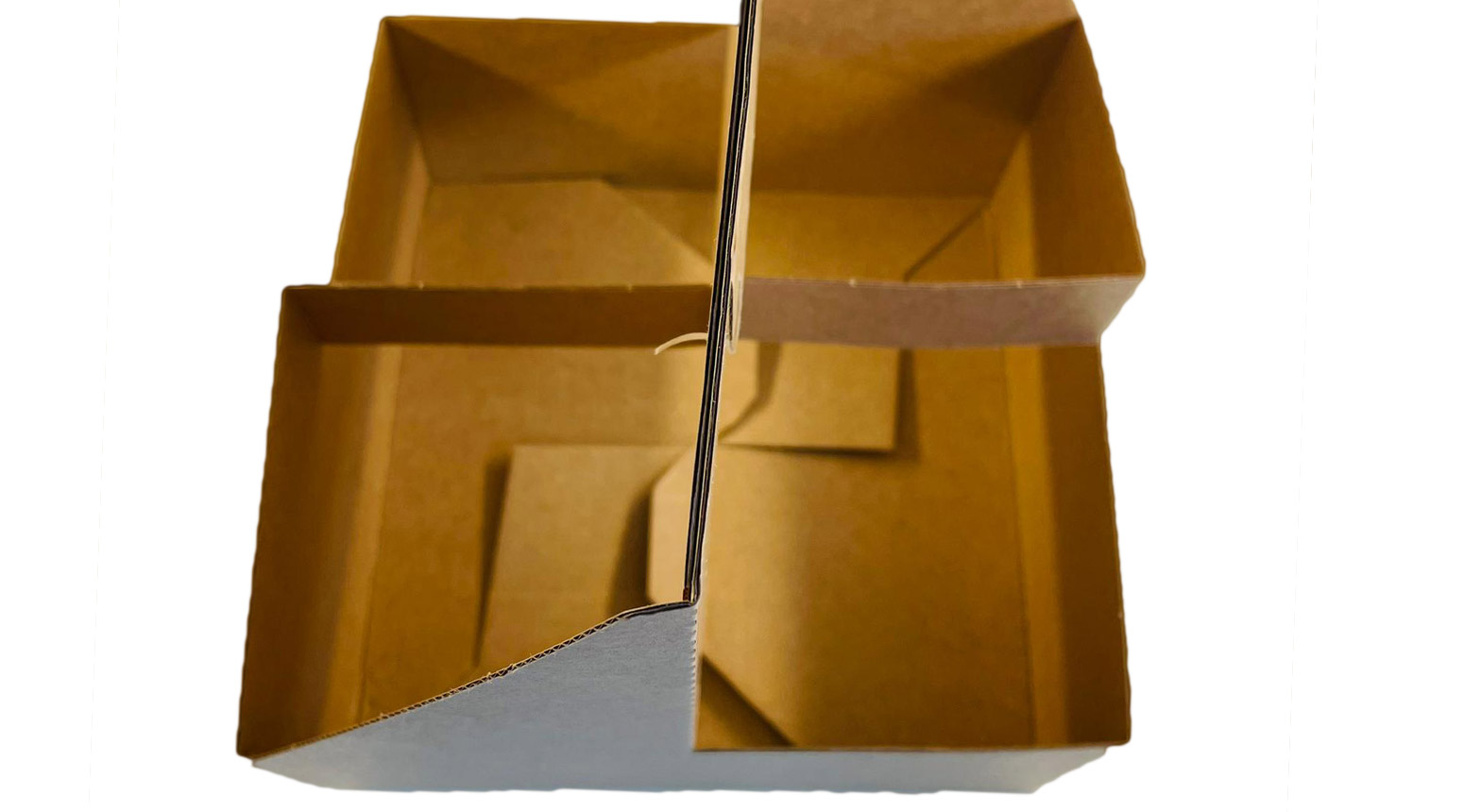 Trinkbecherhalter 4er mit Griff, 183 x 183 x 146 mm, braun