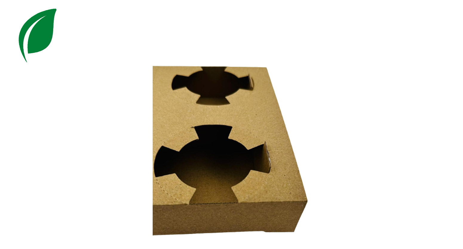 Trinkbecherhalter 4er, 220 x 220 x 38 mm, Karton, braun