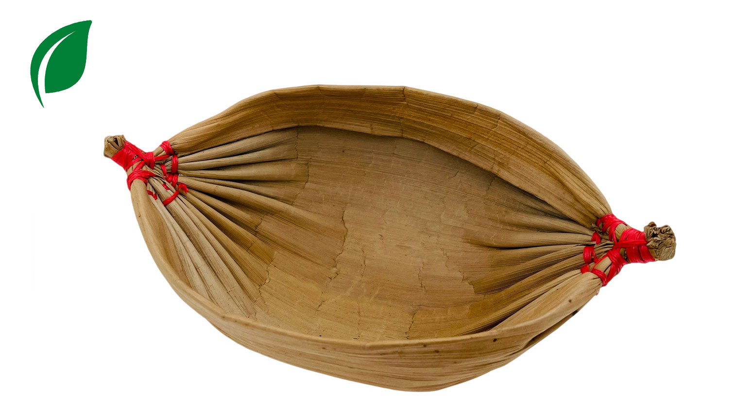 Palmblatt Schiff, 230 x 160 x 80 mm