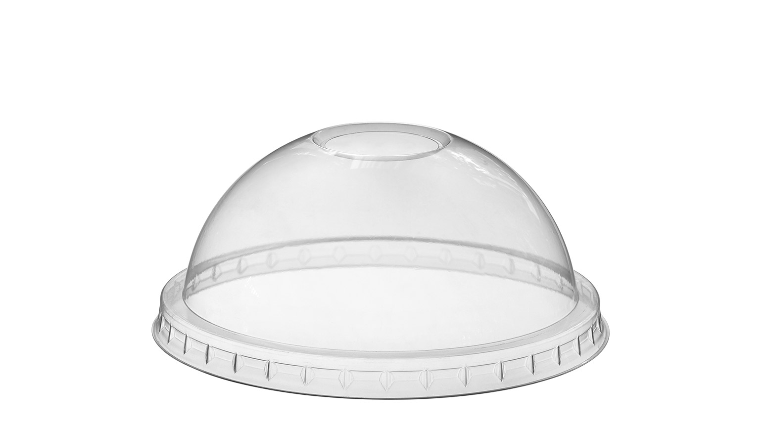 Domdeckel transparent mit Loch