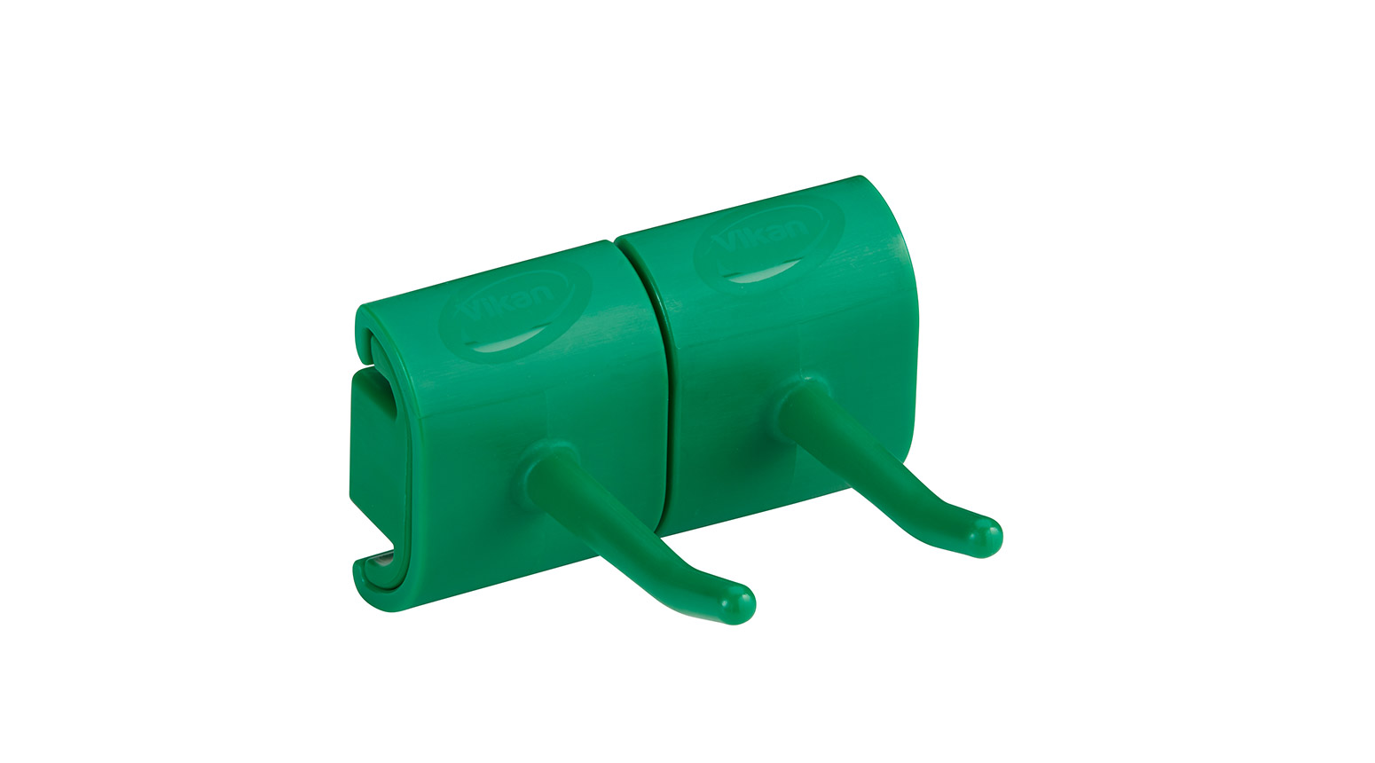 Hygienische Wandhalterung für 2 Produkte, 82 mm, grün