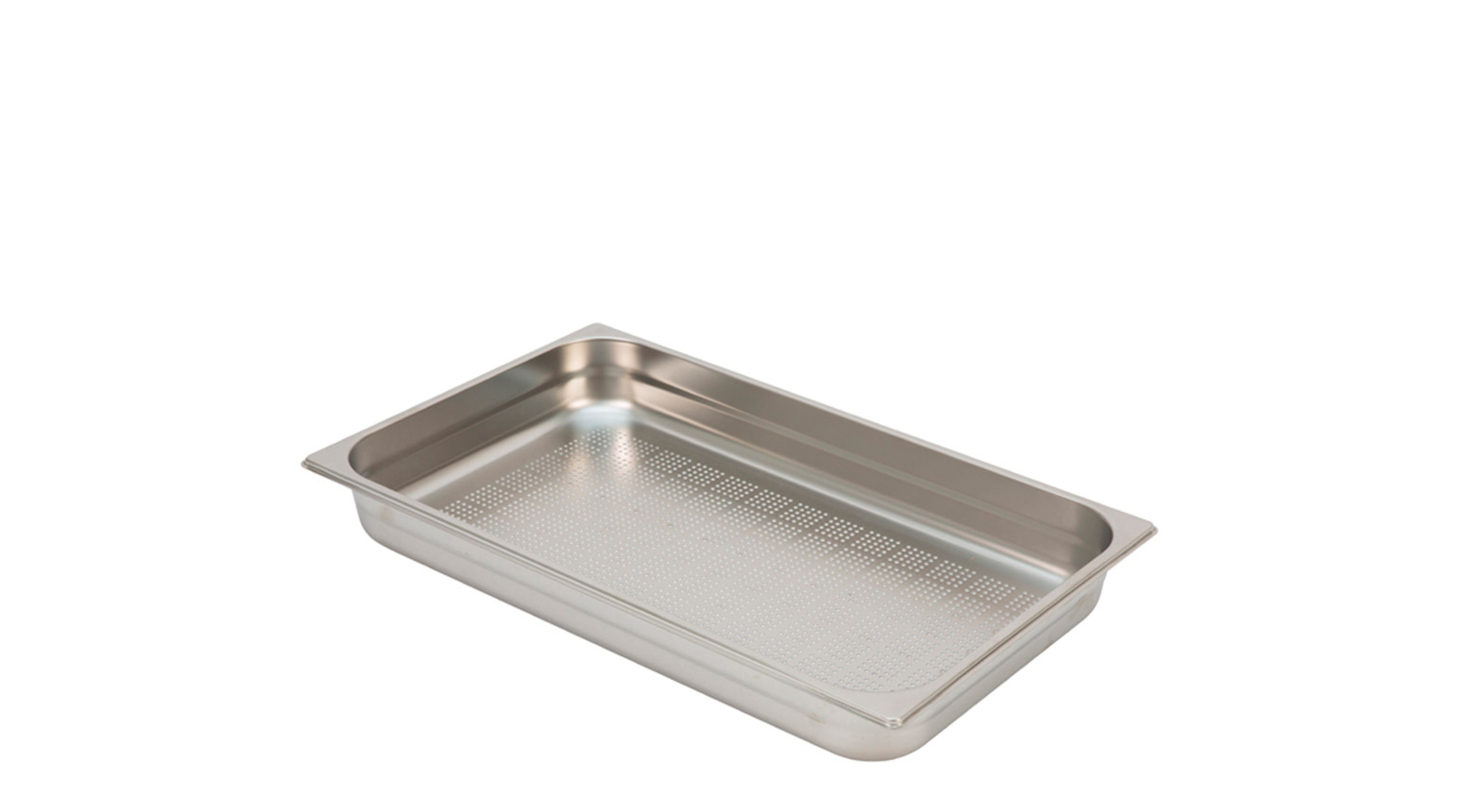 GN-Behälter GN 1/1, 65 mm, 9 Liter, gelocht, Edelstahl