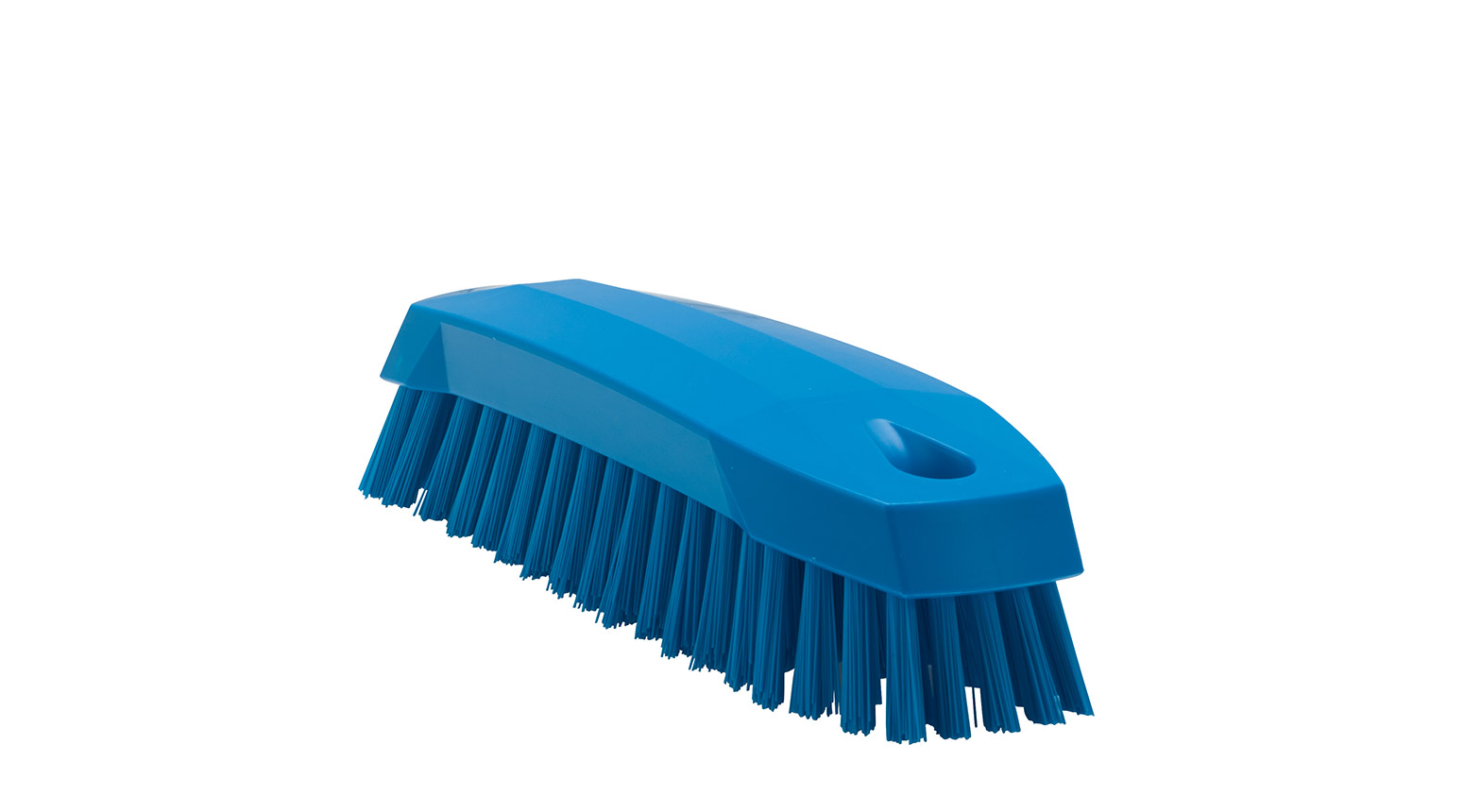 VIKAN Handbürste M, medium, 165 mm, Borstenlänge 26 mm, blau