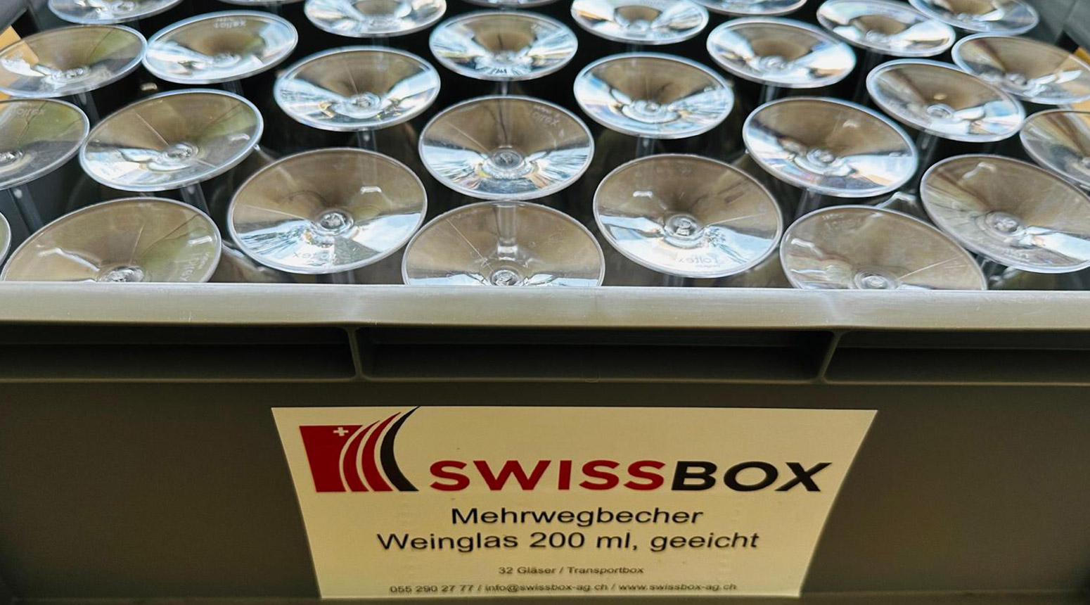 Weinglas, 250 ml, geeicht bei 100+200 ml, inkl. Transportbox