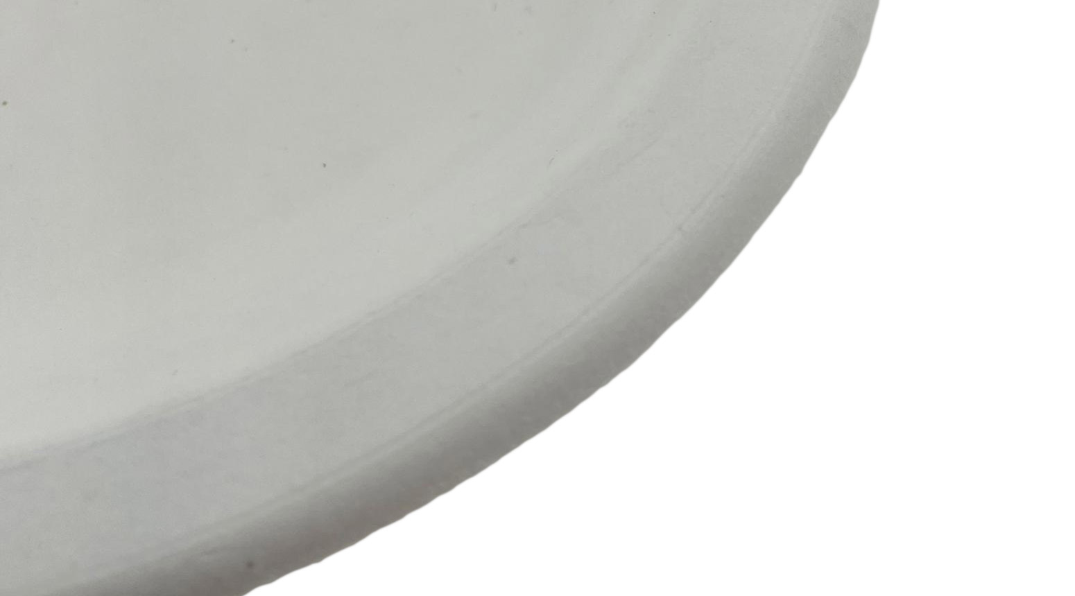 Teller ÖKO-LINE oval, 320 x 250 x 25 mm, weiss