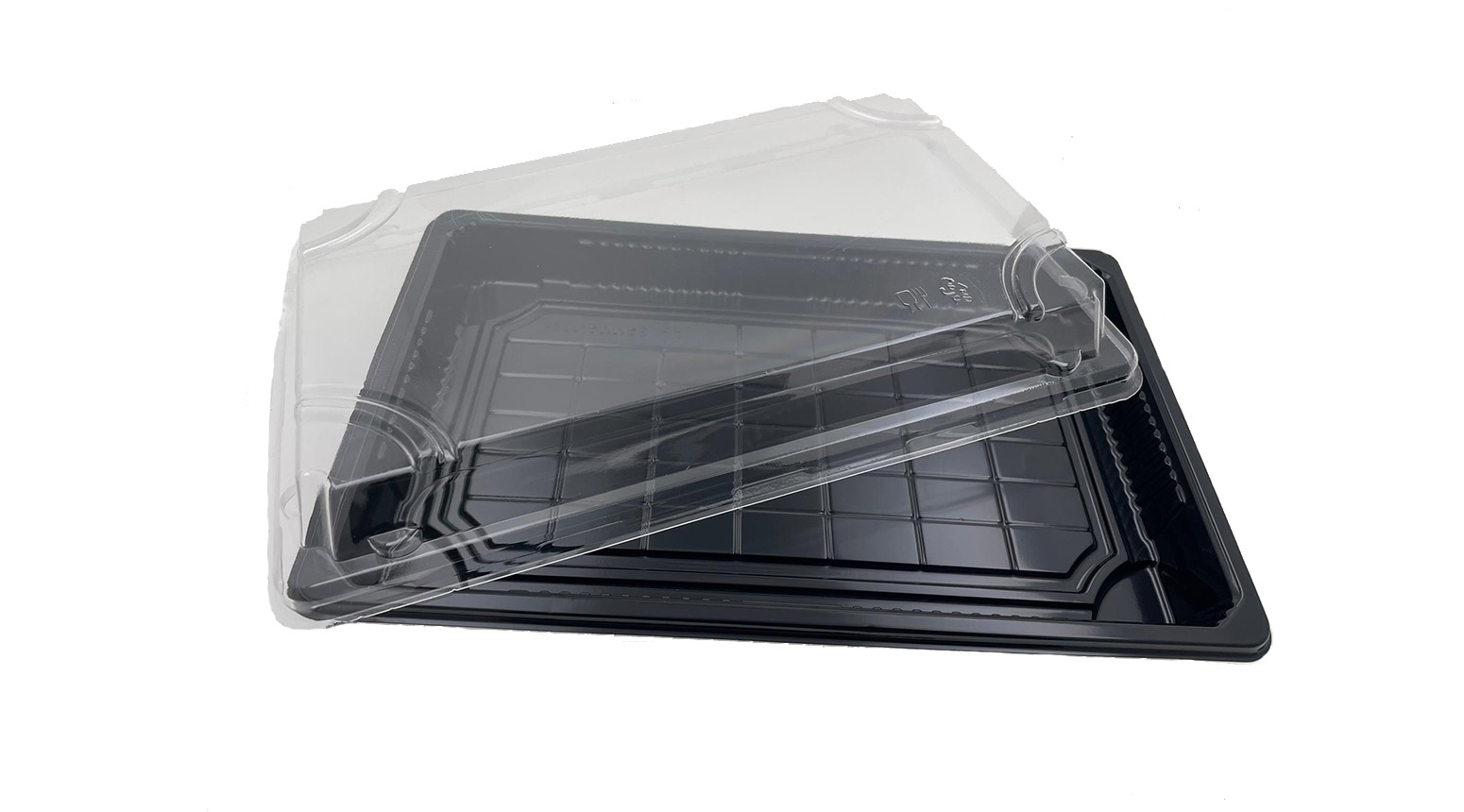 Sushibox, 240 x 150 x 20 mm, PS, schwarz