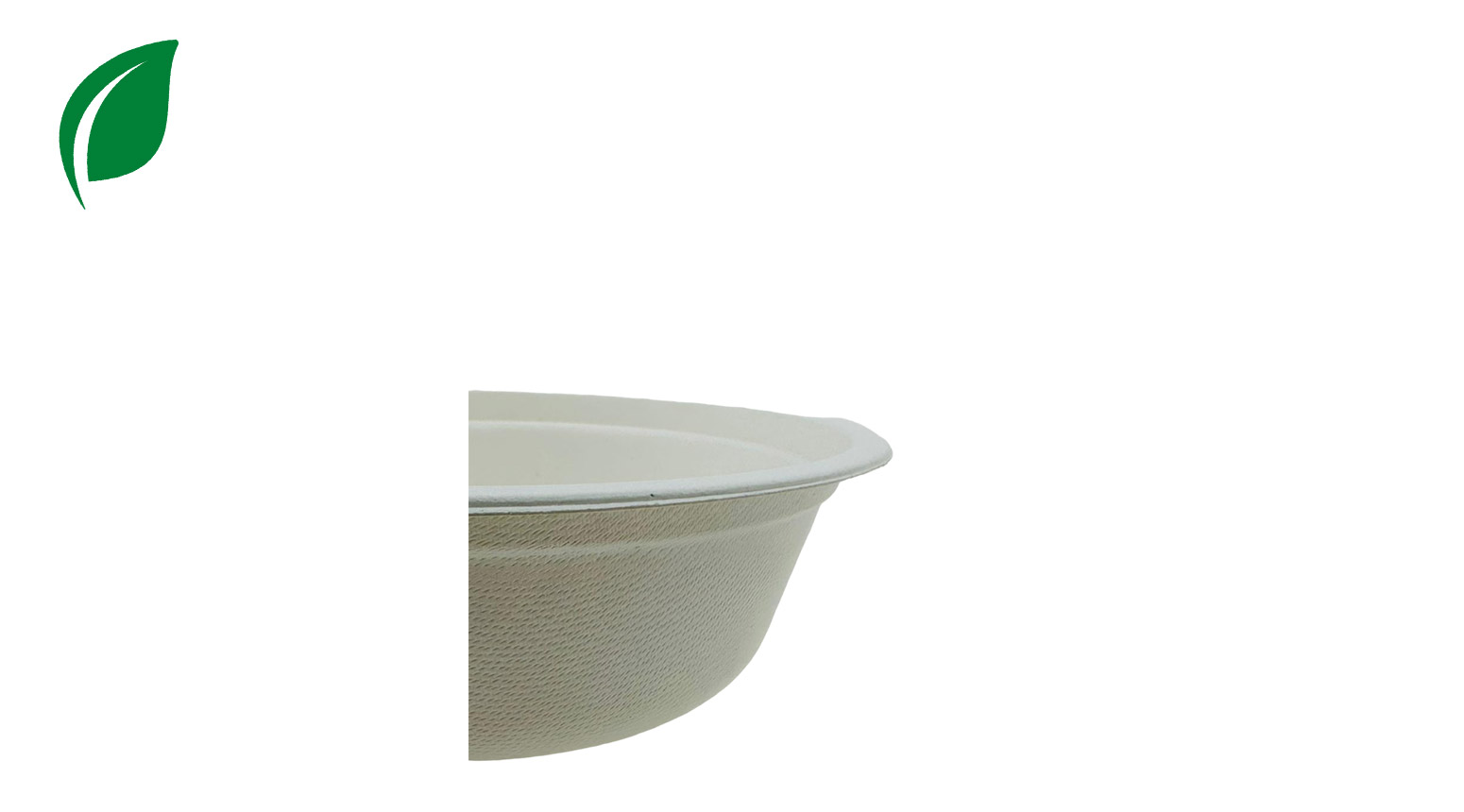 Schale ÖKO-LINE rund 570 ml, Ø 155 mm, H: 55 mm, Pflanzenfasern, weiss